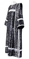 Deacon vestments - rayon brocade S2 (black-silver)