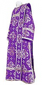 Deacon vestments - rayon brocade S3 (violet-silver)