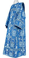 Deacon vestments - rayon brocade S4 (blue-silver)