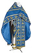 Embroidered Russian Priest vestments - Byzantine Eagle (blue-gold)