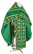 Embroidered Russian Priest vestments - Byzantine Eagle (green-gold)