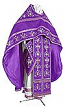 Embroidered Russian Priest vestments - Byzantine Eagle (violet-silver)