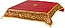 Embroidered Holy table cover Protection of the Theotokos (red-gold)