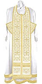 Embroidered Epitrakhilion set - Wattled (white-gold)