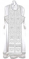 Embroidered Epitrakhilion set - Wattled (white-silver)