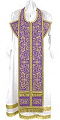 Embroidered Epitrakhilion set - Iris (violet-gold)