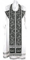 Embroidered Epitrakhilion set - Iris (black-silver)