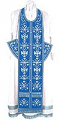 Embroidered Epitrakhilion set - Byzantine Eagle (blue-silver)
