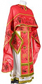 Embroidered Greek Priest vestments - Chrysanthemum (red-gold)