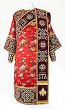 Embroidered Deacon vestments - Wattled (red-gold)