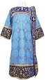 Embroidered Deacon vestments - Iris (blue-gold)