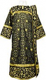 Embroidered Deacon vestments - Iris (black-gold)