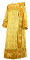 Embroidered Deacon vestments - Chrysanthemum (yellow-gold)