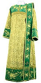 Embroidered Deacon vestments - Chrysanthemum (green-gold)