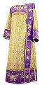 Embroidered Deacon vestments - Chrysanthemum (violet-gold)