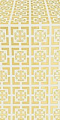 Cappadocia metallic brocade (white/gold)