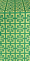 Cappadocia silk (rayon brocade) (green/gold)