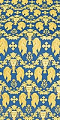 Chalice metallic brocade (blue/gold)