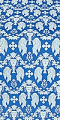 Chalice metallic brocade (blue/silver)