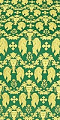 Chalice metallic brocade (green/gold)