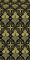 Vine metallic brocade (black/gold)