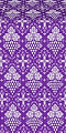 Vine metallic brocade (violet/silver)