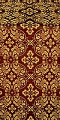 Rostov silk (rayon brocade) (claret/gold)