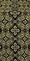 Rostov silk (rayon brocade) (black/gold)