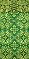Rostov silk (rayon brocade) (green/gold)