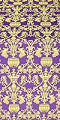 Peacocks metallic brocade (violet/gold)