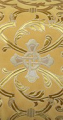 Forged Cross metallic brocade (yellow/gold with silver)