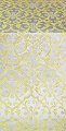 Forged Cross metallic brocade (white/gold)