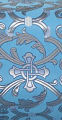Forged Cross metallic brocade (blue/silver with blue)
