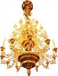 Four-level chandelier - 22 (42 lights)
