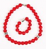 Orthodox prayer rope set (30 + 10 knots) - Red agate