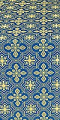 Rus' metallic brocade (blue/gold)