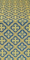 Canon metallic brocade (blue/gold)