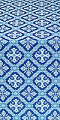 Canon silk (rayon brocade) (blue/silver)
