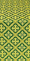 Canon silk (rayon brocade) (green/gold)