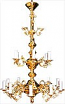 Two-level church chandelier (16 lights)
