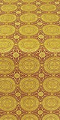 Corinth metallic brocade (yellow/gold with claret) 