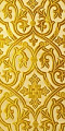 Slavonic Cross Greek metallic brocade (white/gold)