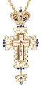 Pectoral chest cross no.152 blue
