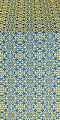 Dormition silk (rayon brocade) (blue/gold)