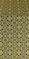 Dormition silk (rayon brocade) (black/gold)