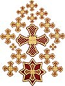 Hand-embroidered crosses - P33