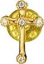 Greek baptism pin Cross - 3