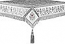 Embroidered Holy table cover no.1 (br.) (white-silver)