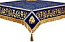 Embroidered Holy table cover no.1 (comb.) (blue-gold)