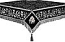 Embroidered Holy table cover no.1 (comb.) (black-silver)